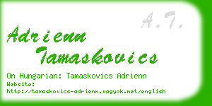 adrienn tamaskovics business card